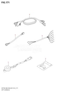 08002F-310001 (2013) 80hp E40-Costa Rica (DF80A) DF80A drawing OPT:HARNESS (DF70ATH E01)
