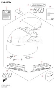 DF80A From 08002F-610001 (E01 E40)  2016 drawing ENGINE COVER (DF70ATH:E40)