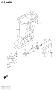 06003F-240001 (2022) 60hp E11 E40-Gen. Export 1-and 2 (DF60AVT  DF60AVT  DF60AVTH  DF60AVTH) DF60A drawing DRIVE SHAFT HOUSING ((DF40A,DF50A,DF60A):E03)