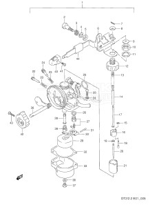 DT2 From 0201-351001 ()  1993 drawing CARBURETOR (DT2 /​ DT2.2,MODEL:90~00)