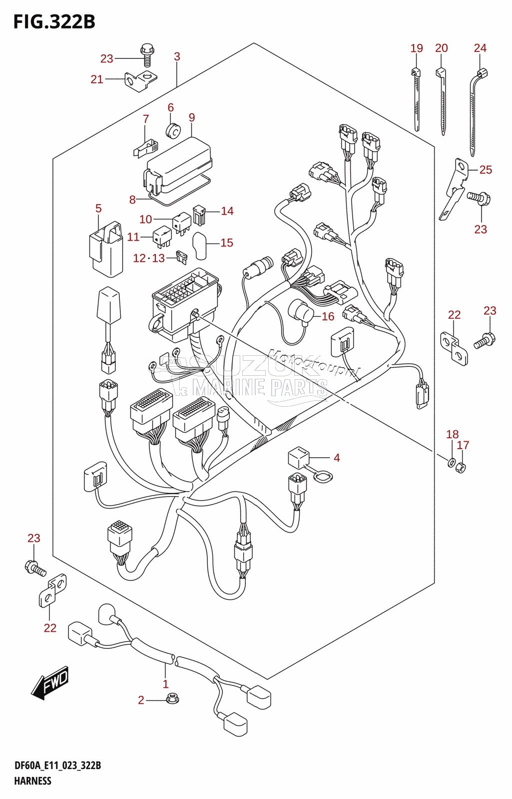 HARNESS (DF40AQH)