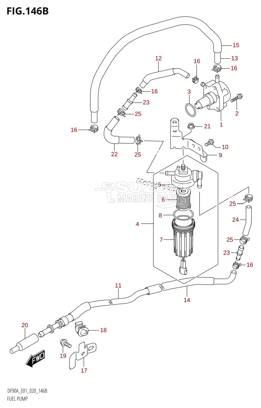 FUEL PUMP (DF90AWQH,DF100B)