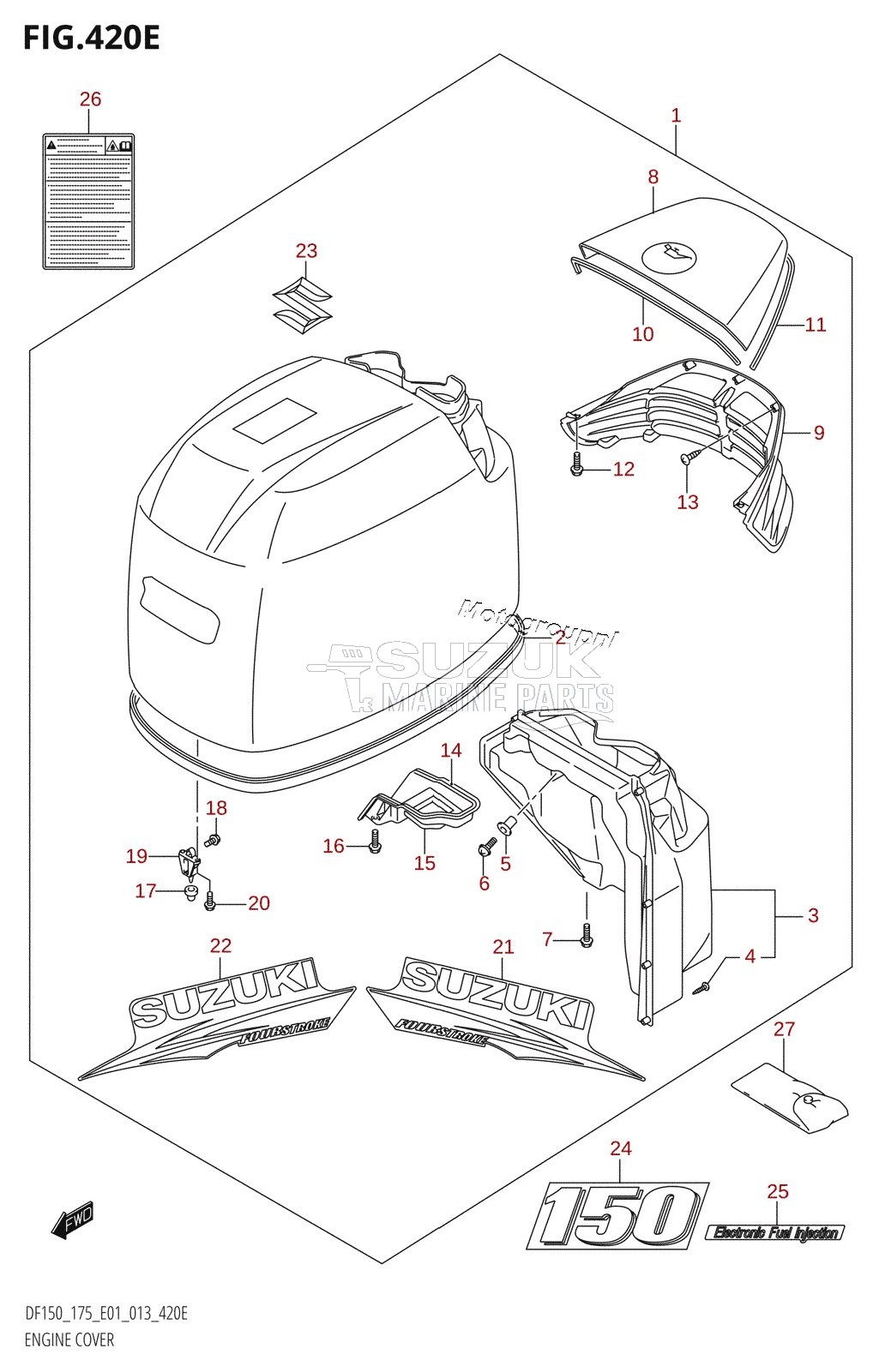 ENGINE COVER (DF150Z:E01)