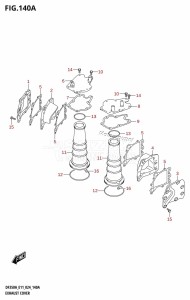 DF325A From 32501F-440001 (E01 - E40)  2024 drawing EXHAUST COVER