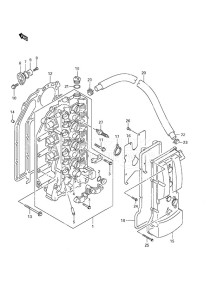 DF 140 drawing Cylinder Head