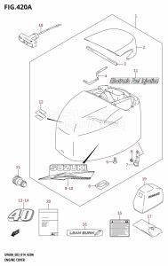 DF40A From 04003F-410001 (E03)  2014 drawing ENGINE COVER (DF40A)