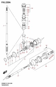 DF175AP From 17503P-440001 (E11)  2024 drawing TRANSMISSION