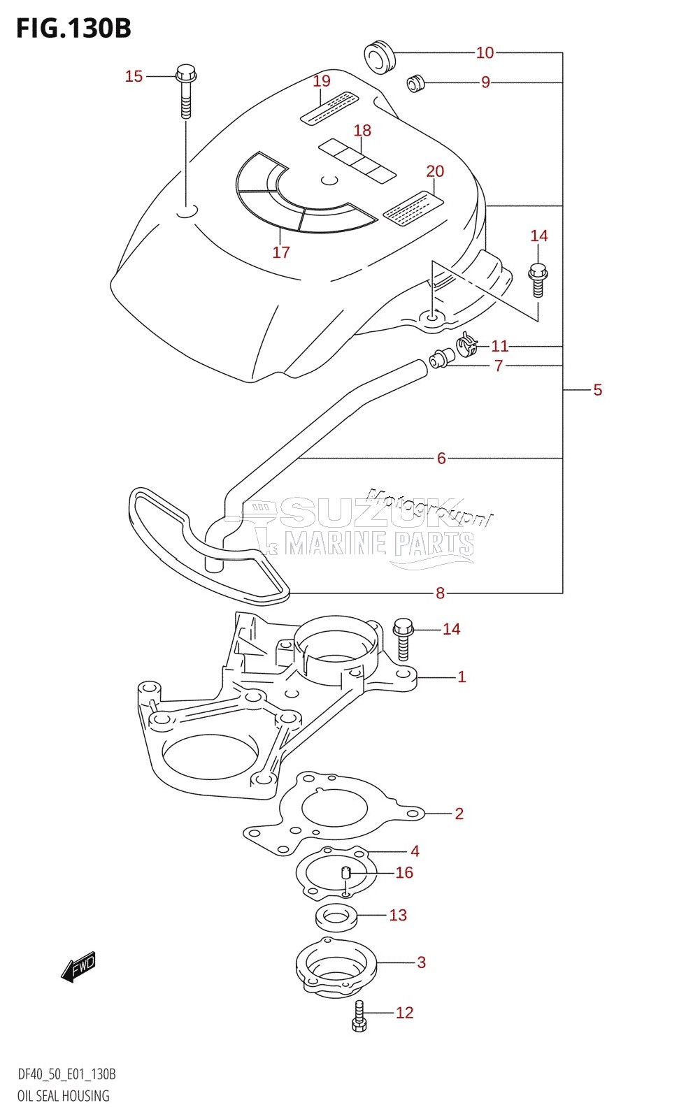 OIL SEAL HOUSING (K1,K2,K3,K4,K5,K6,K7,K8,K9,K10)