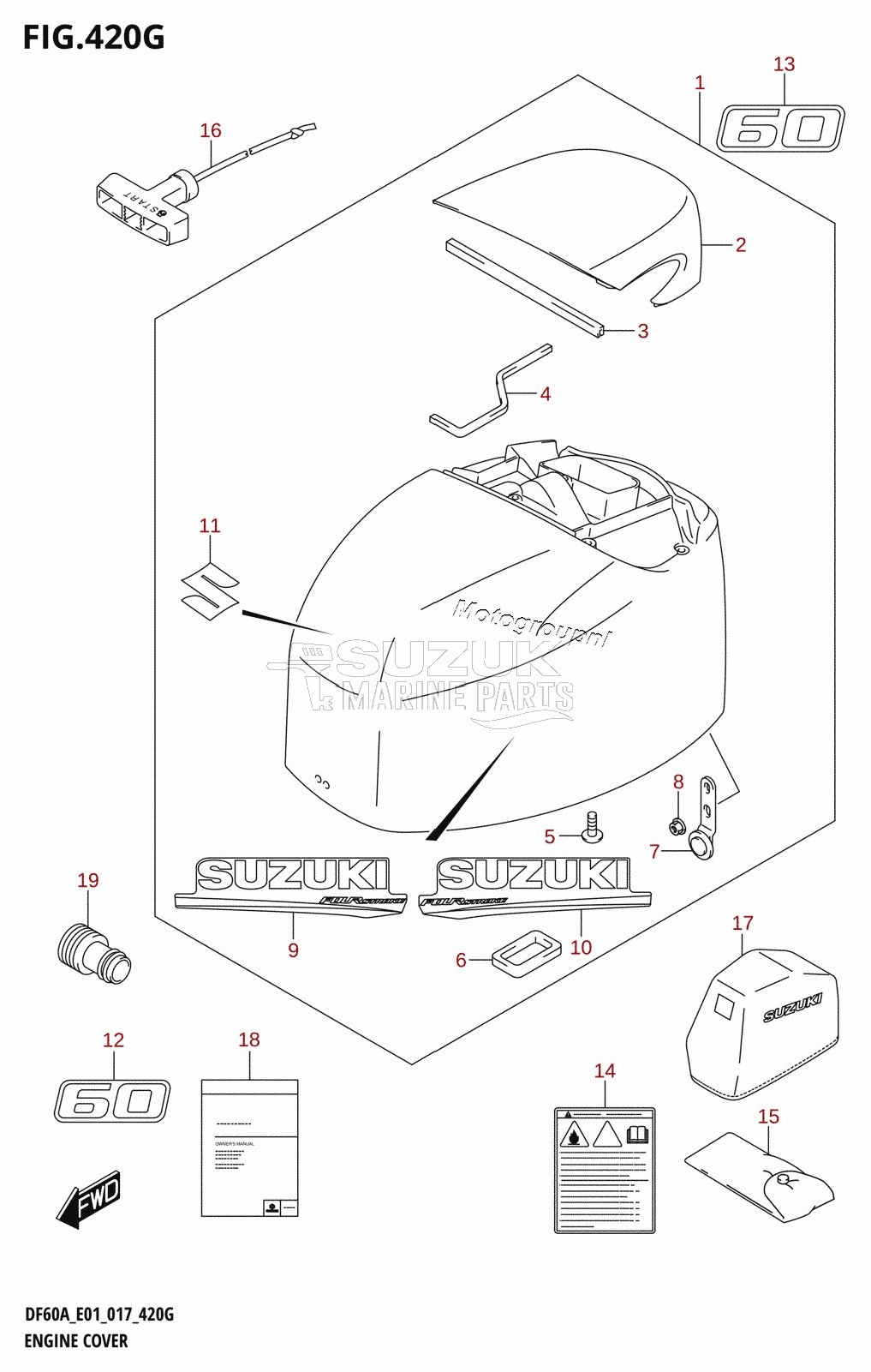 ENGINE COVER (DF60A:E01)