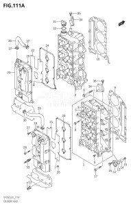 20002Z-010001 (2010) 200hp E01 E40-Gen. Export 1 - Costa Rica (DF200WZK1  DF200ZK10) DF200Z drawing CYLINDER HEAD