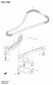 DF40A From 04003F-110001 (E03)  2011 drawing TIMING CHAIN