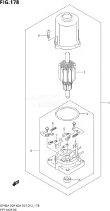 04004F-210001 (2012) 40hp E34-Italy (DF40AST) DF40A drawing PTT MOTOR (DF40A E01)