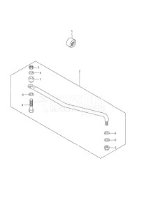 Outboard DF 9.9 drawing Drag Link - w/Power Tilt