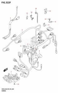 DF30A From 03003F-510001 (P01 P40)  2015 drawing HARNESS (DF30AR:P01)