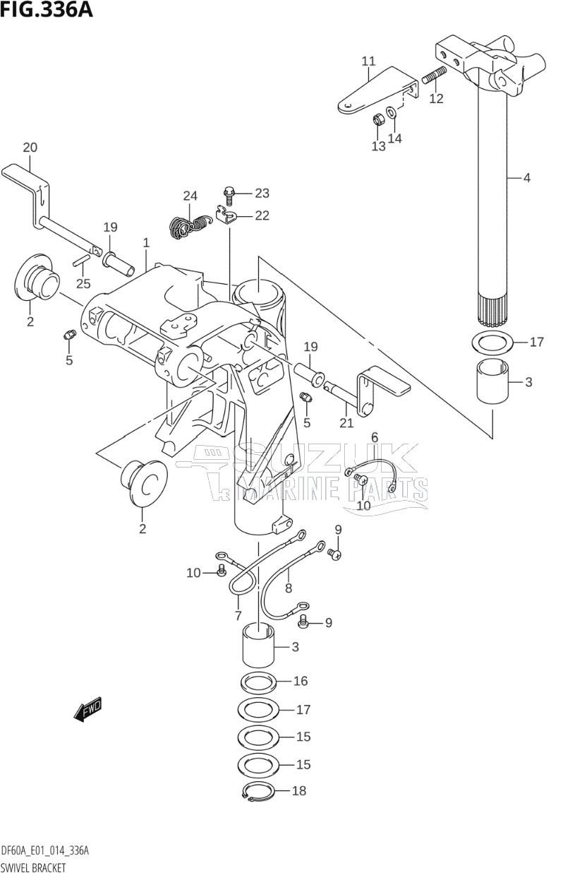 SWIVEL BRACKET (DF40A:E01)