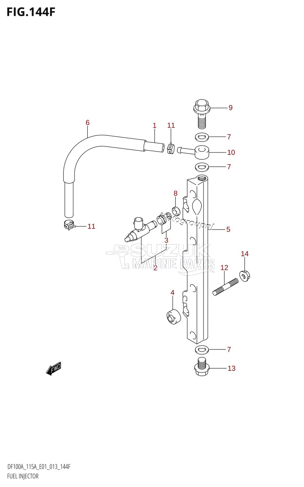 FUEL INJECTOR (DF115AZ:E40)