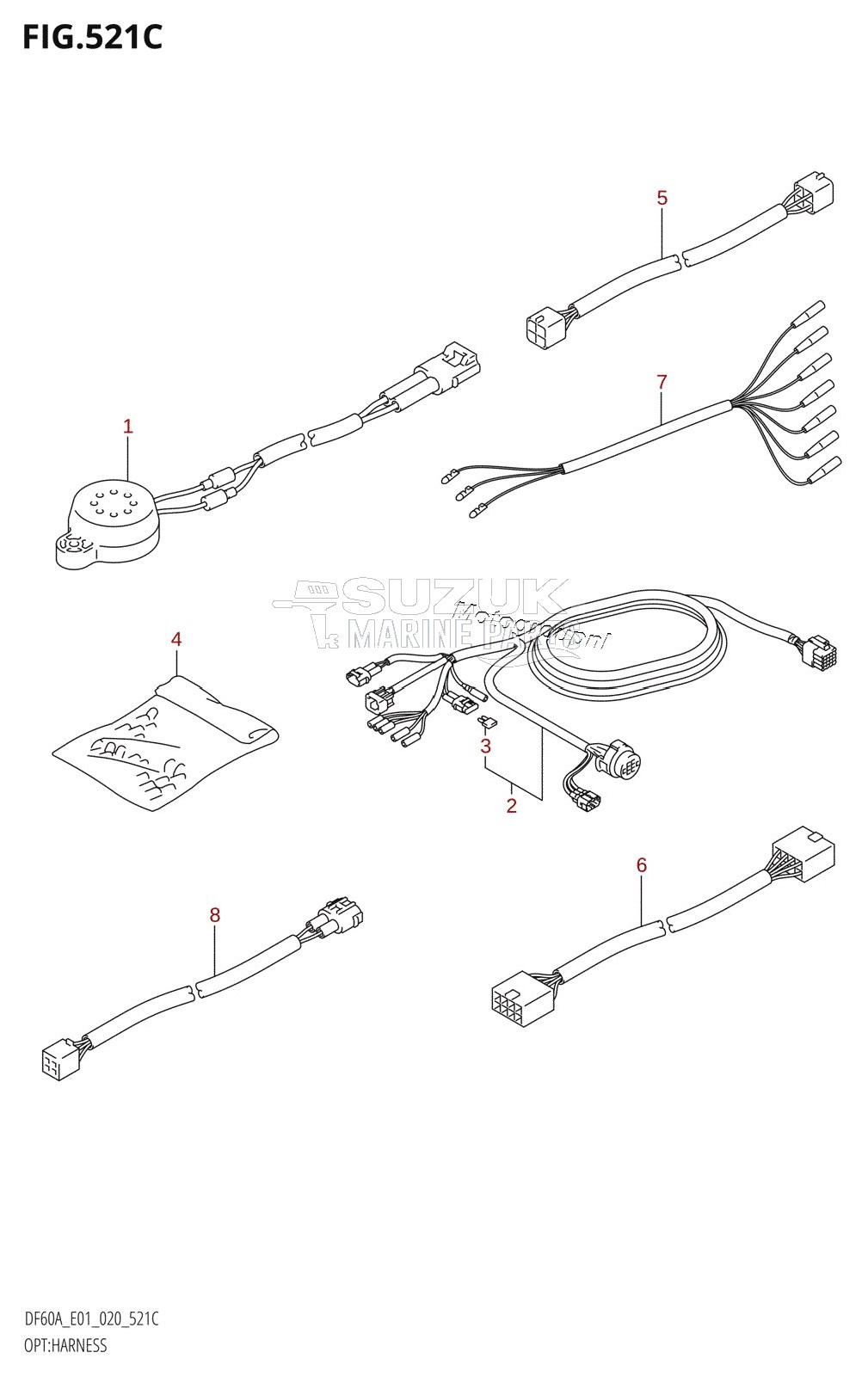 OPT:HARNESS (DF60ATH,DF50AVTH,DF60AVTH)