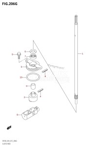 DF250ST From 25004F-210001 (E03)  2012 drawing CLUTCH ROD (DF250ST:E03)