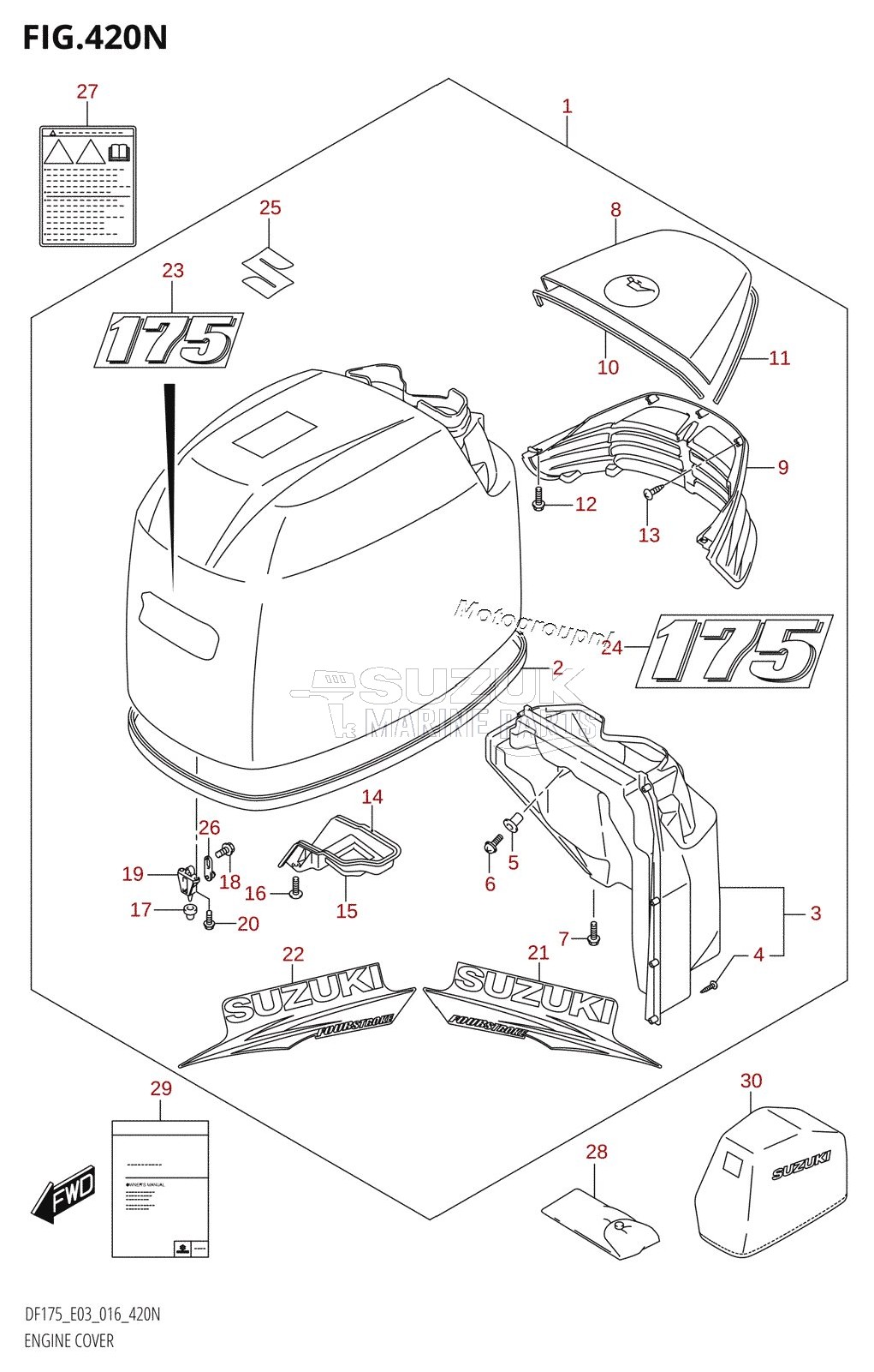 ENGINE COVER (DF175Z:E03)