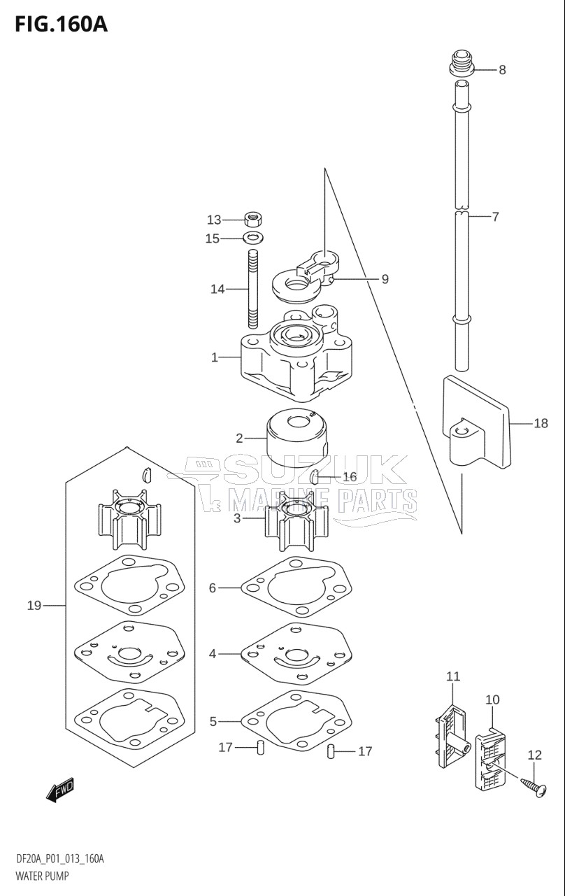 WATER PUMP (DF9.9B:P01)