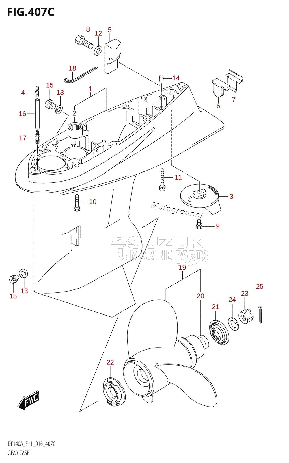 GEAR CASE (DF115AT:E40)