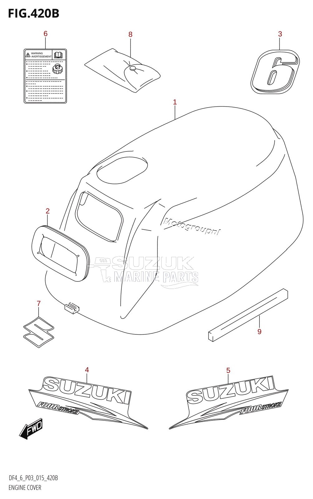 ENGINE COVER (DF6:P03)