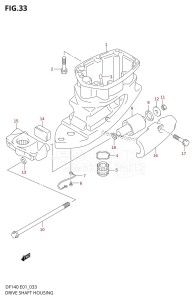 DF140 From 14001F-680001 (E01 E40)  2006 drawing DRIVE SHAFT HOUSING