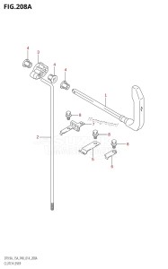 DT9.9A From 00993K-410001 (P36 P40)  2014 drawing CLUTCH LEVER (DT9.9A:P40)