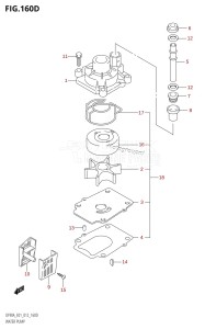 DF70A From 07003F-210001 (E01 E40)  2012 drawing WATER PUMP (DF70ATH:E40)