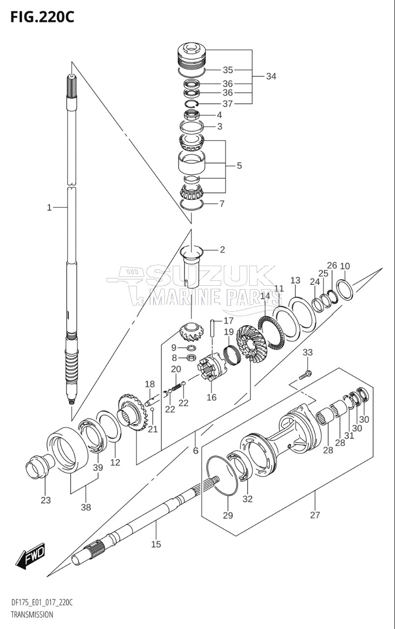 TRANSMISSION (DF150Z:E01)