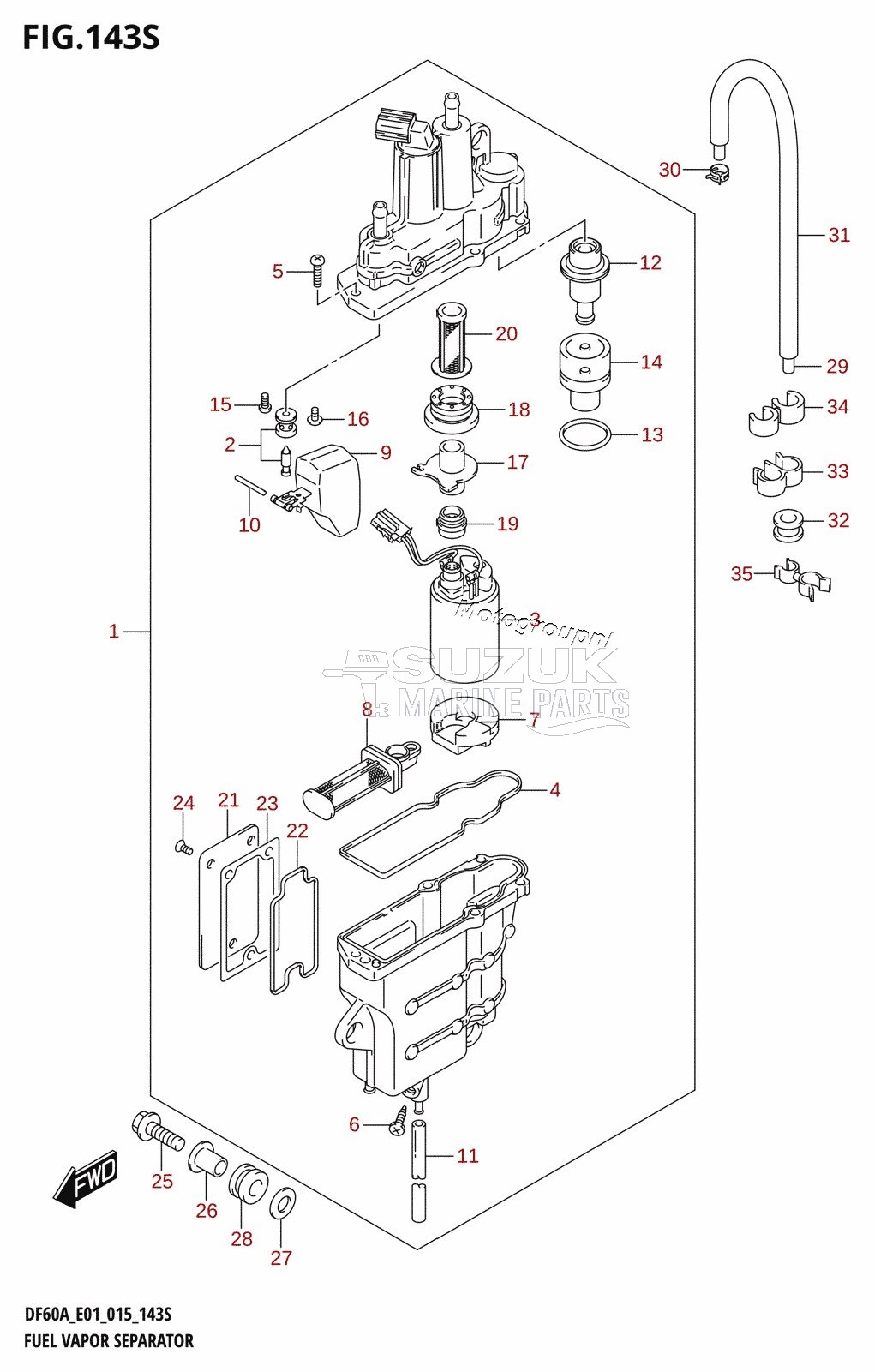 FUEL VAPOR SEPARATOR (DF60AVT:E40)