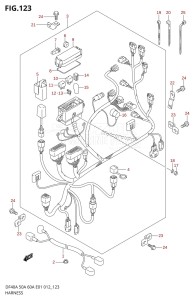 DF40A From 04004F-210001 (E34-Italy)  2012 drawing HARNESS (DF40A E01)