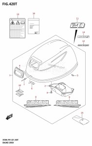 DF20A From 02002F-040001 (P40)  2020 drawing ENGINE COVER (DF20A:P40:021)