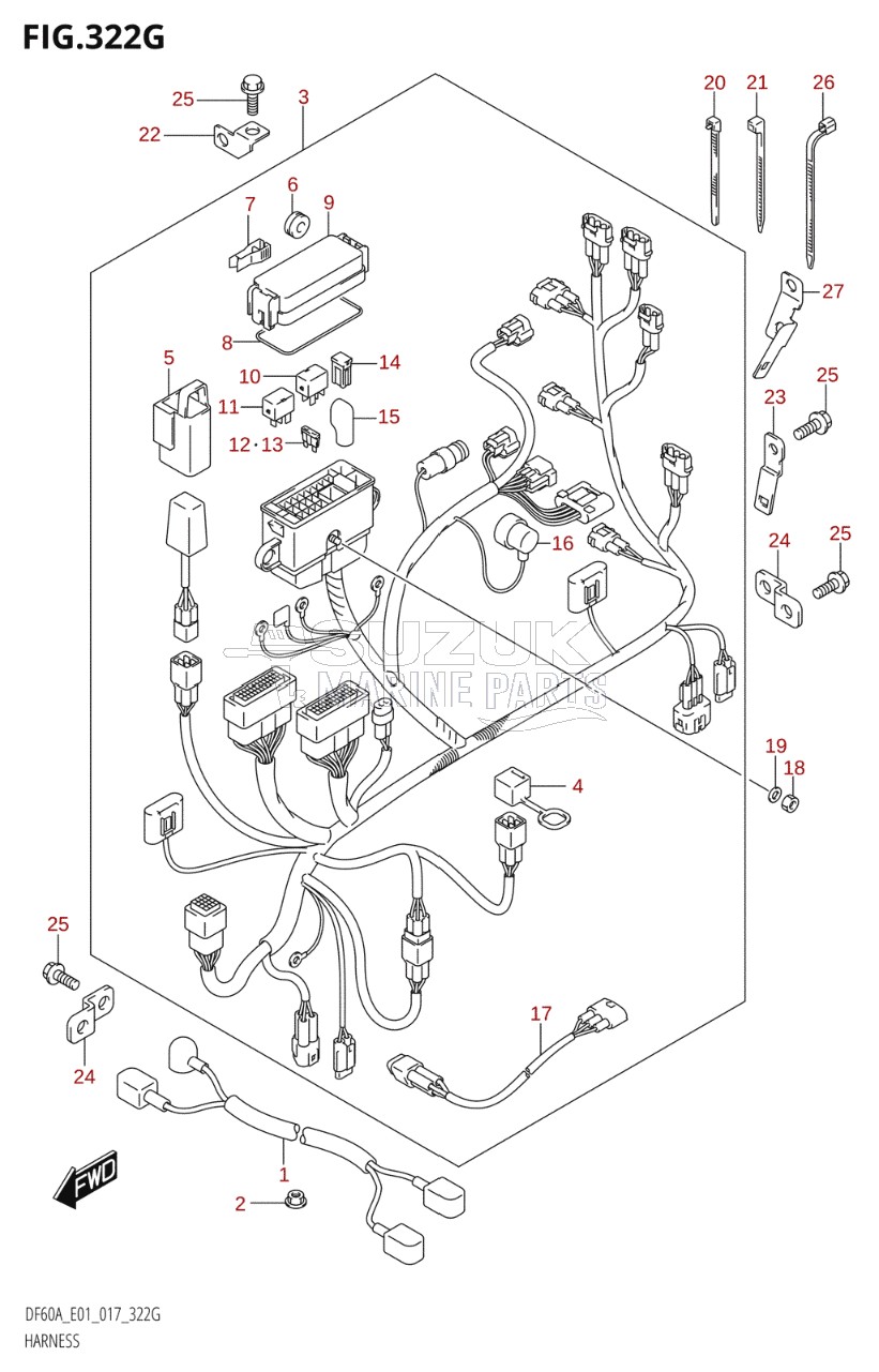 HARNESS (DF60A:E01)