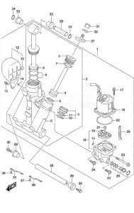 DF 250 drawing Trim Cylinder w/Transom (L)