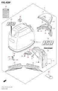 DF175T From 17502F-310001 (E01 E40)  2013 drawing ENGINE COVER (DF150Z:E40)