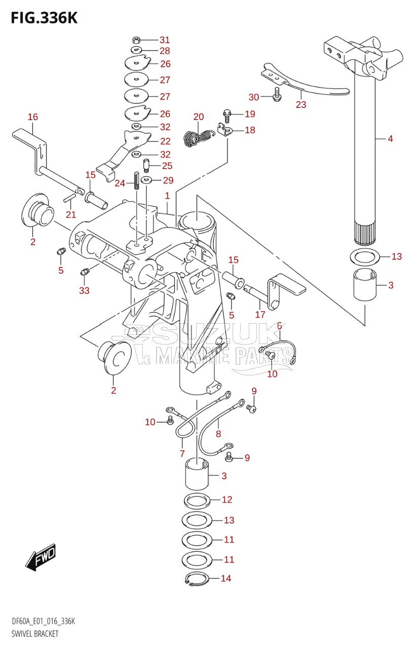 SWIVEL BRACKET (DF60AQH:E40)