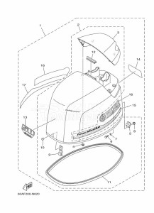 F50DETL drawing TOP-COWLING