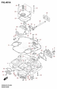 DF350A From 35001F-910001 (E01)  2019 drawing ENGINE HOLDER