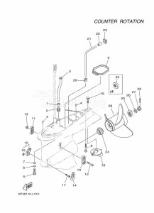 FL250AETX drawing PROPELLER-HOUSING-AND-TRANSMISSION-4