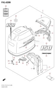 DF175T From 17502F-210001 (E01 E40)  2012 drawing ENGINE COVER (DF150T:E40)