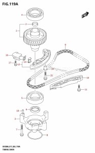 DF150AS From 15003F-440001 (E03 E11 E40)  2024 drawing TIMING CHAIN