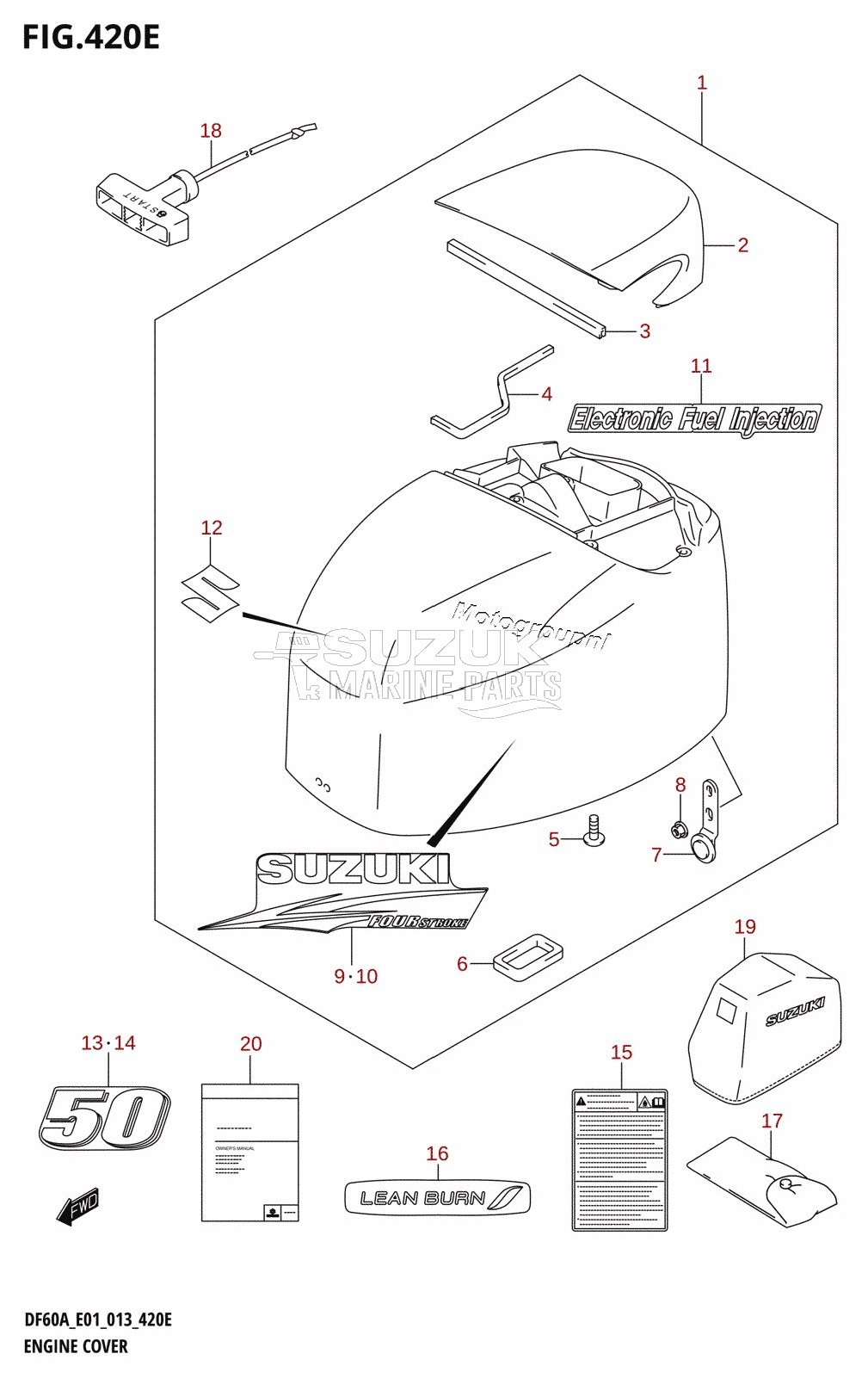 ENGINE COVER (DF50A:E01)