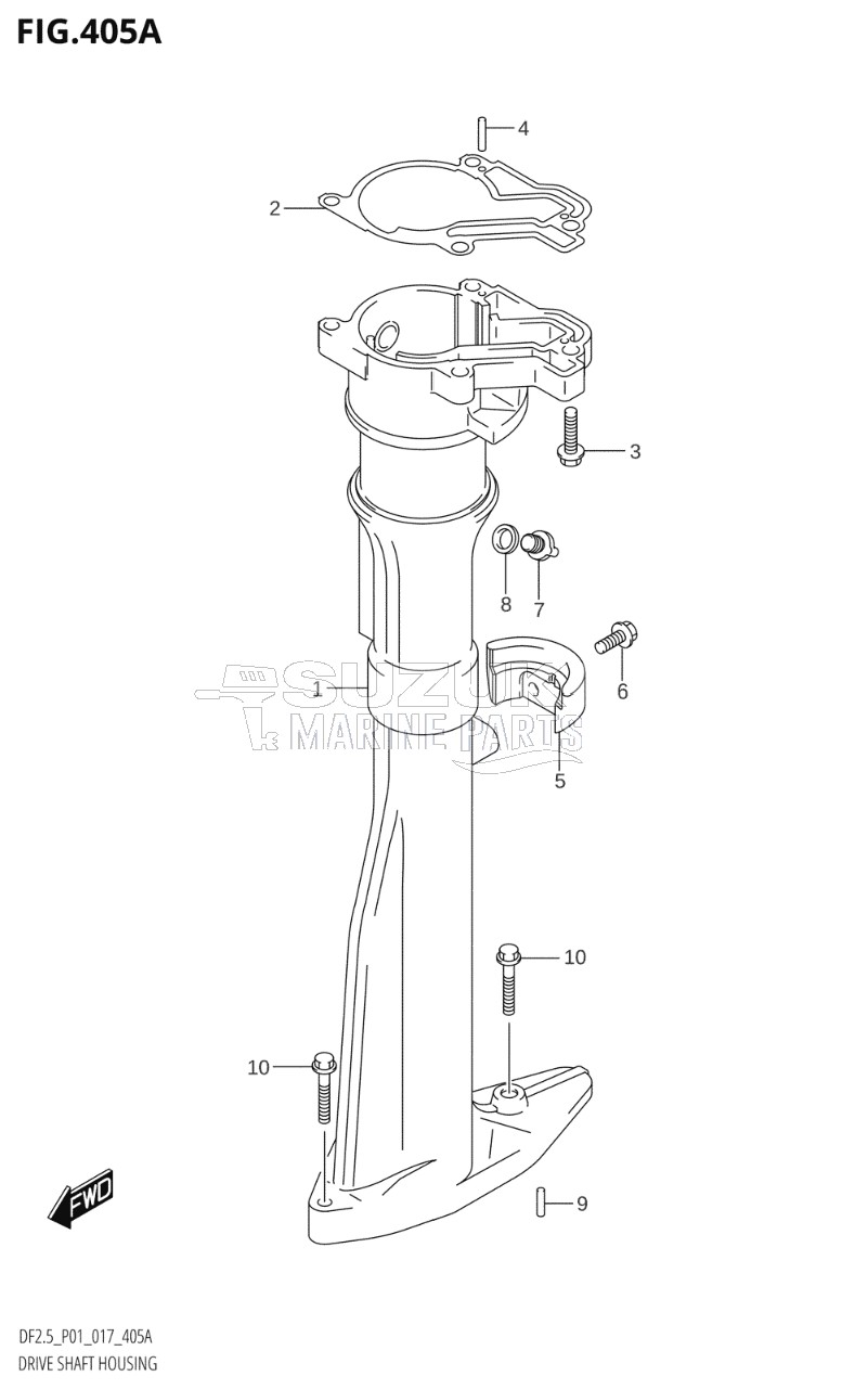 DRIVE SHAFT HOUSING (S-TRANSOM)