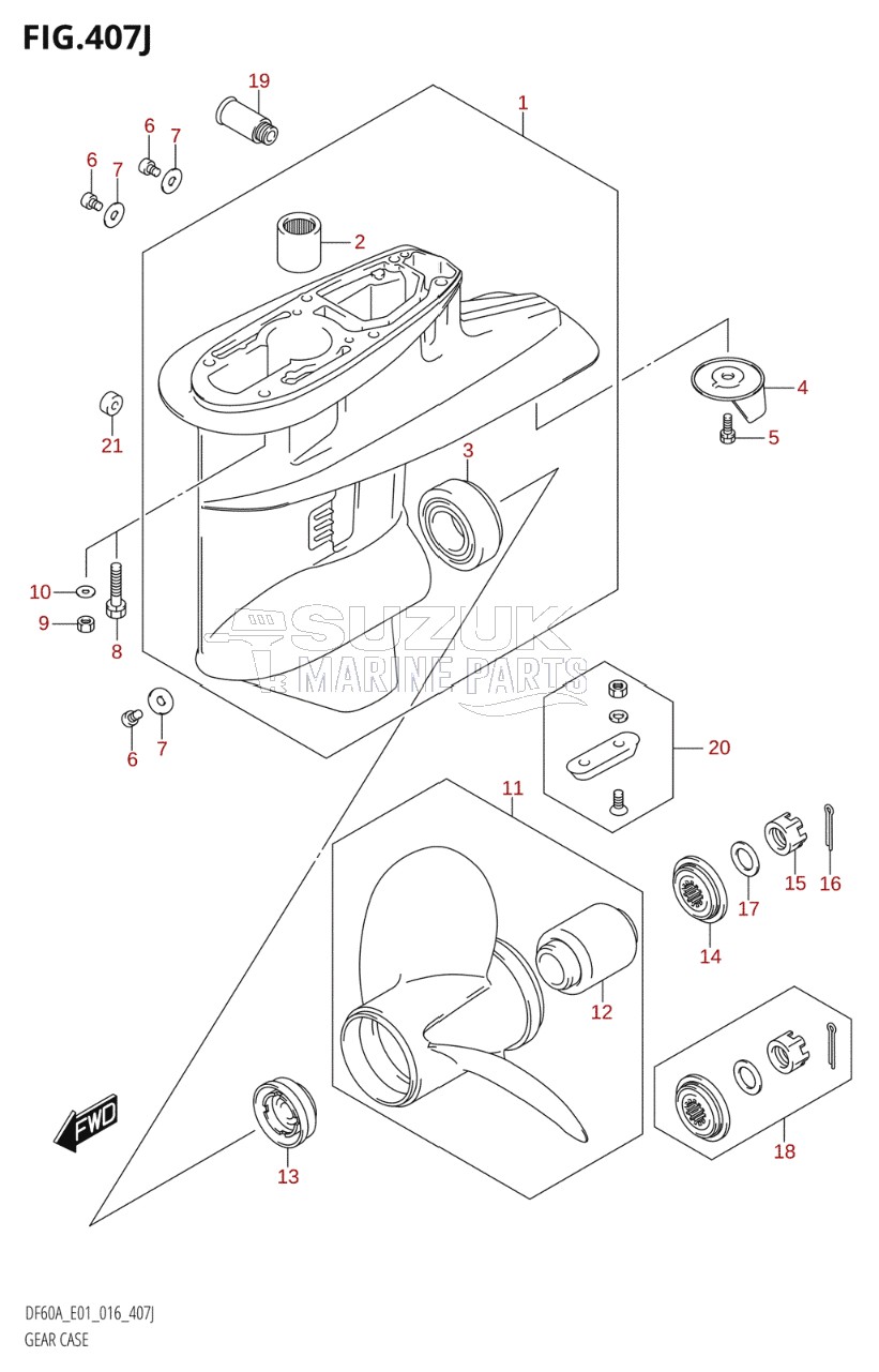 GEAR CASE (DF60AQH:E01)