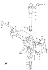 DT 140 drawing Swivel Bracket (1996 to 2001)