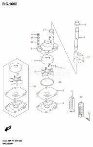 DF30A From 03003F-710001 (P01 P40)  2017 drawing WATER PUMP (DF30A:P40)