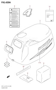 DF6 From 00602F-210001 (P01)  2012 drawing ENGINE COVER (DF4:P01)