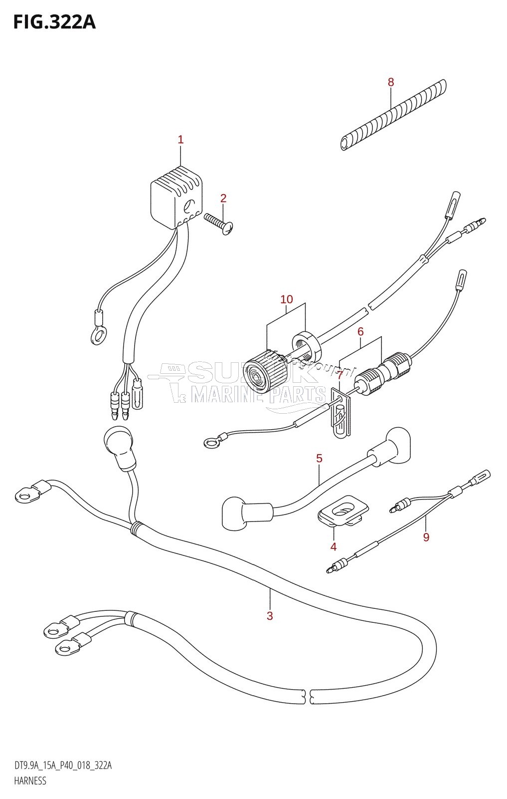 HARNESS (DT15A:P40:E-STARTER)