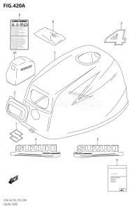 DF6A From 00603F-810001 (P03)  2018 drawing ENGINE COVER (DF4A)